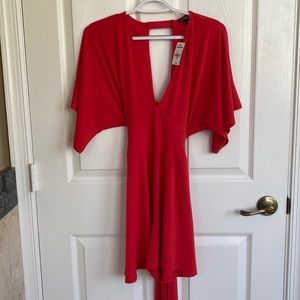 Express V-Neck Short Sleeve Romper